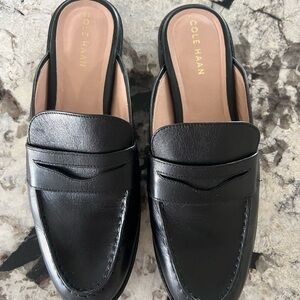 Cole Haan Black Womens Mules